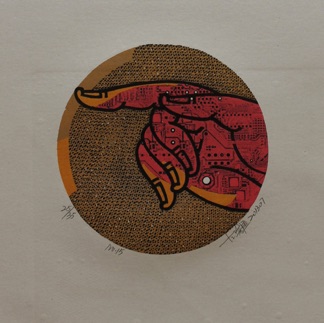 Zuo Wei 佐威
HUST Student
Untitled IV 140mm x 140mm
Woodcut with Digital and Embossing